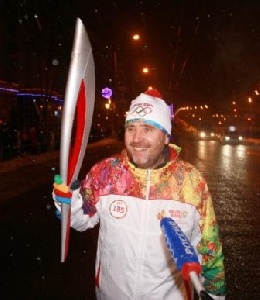 Руководитель ГК "Талина" Виктор Бирюков принял участие в эстафете Олимпийского огня