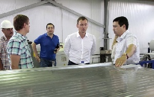 Заместитель председателя правительства Тульской области Денис Тихонов посетил строительную площадку ООО «Воловский бройлер».
