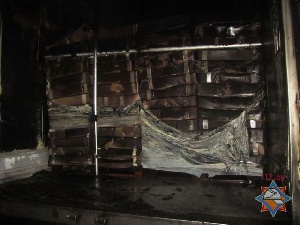 Ночью в Белоруссии сгорели две калининградские фуры с мясом