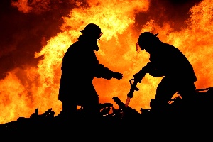 В деревне Руднево на территории Новой Москвы горит мясокомбинат