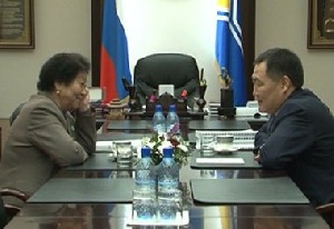 Глава Тувы провел рабочую встречу с руководителем ГУП «Моген-Бурен» Ошку-Саар Ооржак