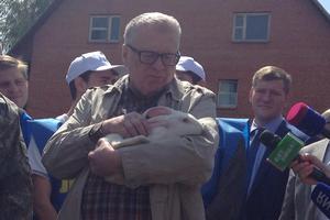  Владимиру Жириновскому подарили кроликов и гусей из Смоленской области