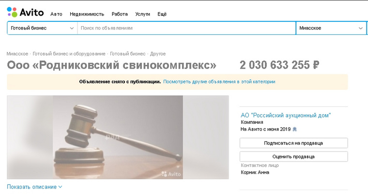 Бывший актив челябинского депутата Госдумы передумали продавать Бывший актив челябинского депутата Госдумы передумали продавать